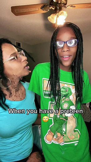 The nerve of her🤣🤣 #motherdaughter #preteen #besties #bestfriends #nolove #neurofibromatosis #fyp #blackfamilies