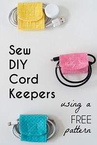 DIY Cord Keepers - A Cute Scrap Fabric Sewing Project