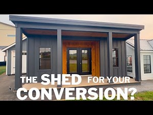 How would YOU make THIS YOUR TINY HOUSE? IMAGINE CONVERTING an AMAZING SHED into YOUR TINY HOME! 4K