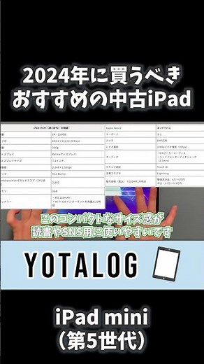 iPad mini（第5世代）：2024年おすすめ中古iPad #shorts