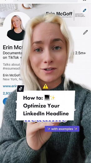 tutorial timeee! 💻 how to: write an optimized & effective LinkedIn headline ✍️✨ #linkedin #careeradvice #networking #professional #greenscreen #branding #onlinebrand #techtok #newjob #jobsearch #careertok #careercoach #resume #linkedintips #learnontiktok #edutok #tiktoktaughtme #tutorial