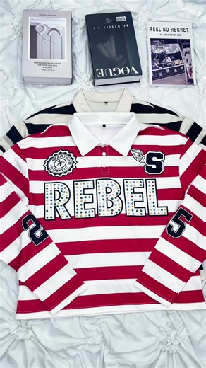 Red Rebellion: Street Style in a Polo Shirt