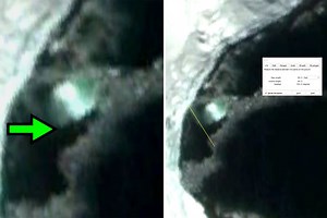 Google Earth user discovers giant 60ft 'metallic UFO' submerged in Antarctica