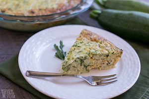Easy Crustless Zucchini Quiche Pie