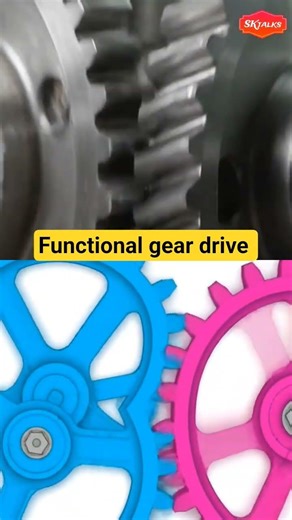 Functional gear drive ⚙️ . #cad #pump#design #solidworks #engineering #autocad