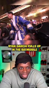 Ryan Garcia Pulls Up In The Batmobile 😲🔥 #tyrone1mc #tyrone #Boxing #ryangarcia | Tyrone