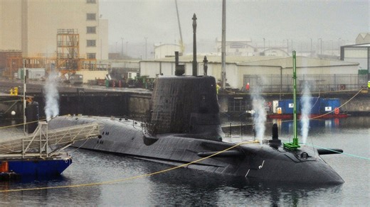 First Trim Dive for Royal Navy Submarine HMS Anson