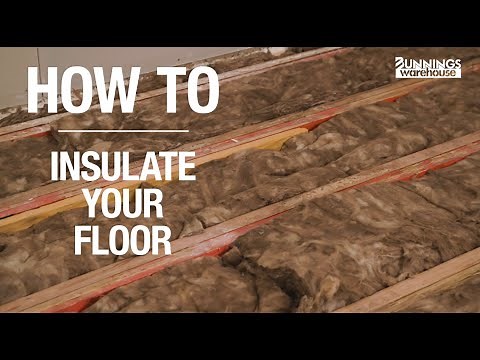 How To Install Underfloor Insulation Batts - Bunnings Warehouse
