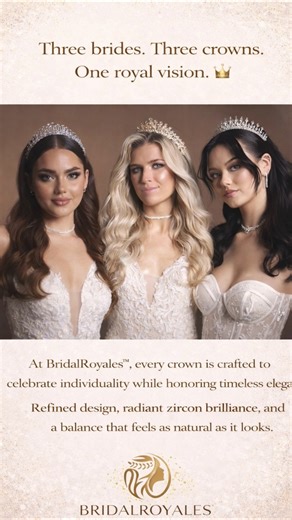 Three brides. Three crowns. One royal vision. 👑