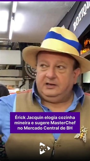 REDE 98 on Instagram: "VISITA | Uma dos mais queridos jurados do programa MasterChef continua sua saga por Belo Horizonte. Depois de gravar parte do programa Pesadelo na Cozinha, em um restaurante da Zona Sul da capital, o chef foi conhecer o Mercado Central, nesta quarta-feira (14/1). Pelos corredores do mercado, Jacquin conheceu os produtos que atraem turistas do Brasil e do mundo. Ele se encantou com os sabores de Minas e rasgou elogios à culinária mineira. "A cultura da gastronomia para mim