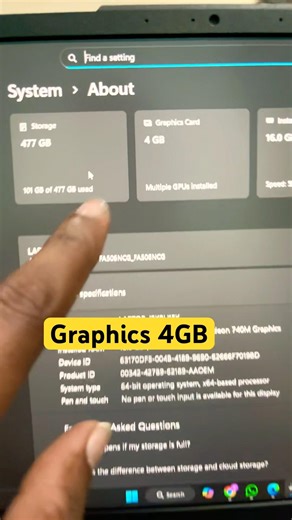 How to Check Graphics Card GB Specifications in Windows 11 Laptop PC#macnitesh#keyboardtricks#2026