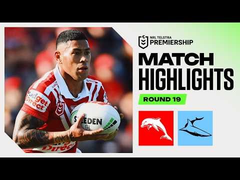 NRL 2026 | Dolphins v Sharks | Match Highlights | Round 19