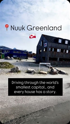 🇬🇱 Nuuk, Greenland — The World’s Smallest Capital With the Brightest Colors I didn’t expect a capital city to feel like a cozy neighborhood… but Nuuk isn’t like anywhere else. Colorful houses line the road like a box of crayons, each one tied to Greenlandic history — from old fishing traditions to the way families once navigated long Arctic winters. A few things that surprised me: • Nuuk is the smallest capital city in the world by population • Many houses are painted bright colors so fisherme