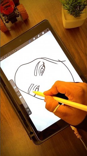 Ipad drawing 😍✏️ apple pencil | procreate app | digital art | ipad accessories#shorts #ipad#drawing