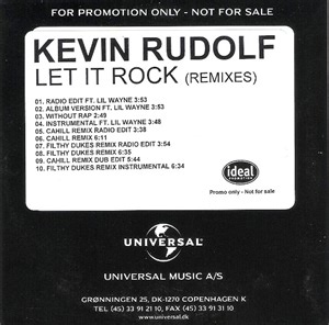 Kevin Rudolf - Let It Rock (Remixes)