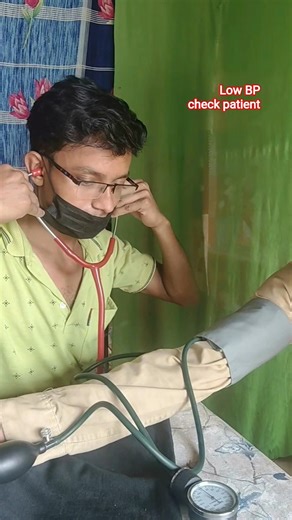 patient with Low BP check #shorts #bp #low BP #bp check