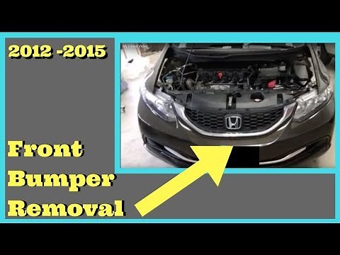 2012 2013 2014 2015 HONDA CIVIC---- How to Remove Replace Install Front Bumper Removal