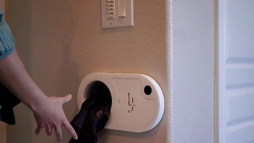 The air powered laundry chute #hometech #laundry #laundrychute #home #laundryhack #remodel #architect #interiordesign