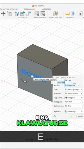 Dodaj Tekst do Modelu 3D w Fusion 360 #shorts
