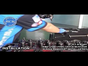 H.C.B-B1491 HINO (JO8C/JO8E) TRUCK INJECTION NOZZLE SLEEVE REMOVAL/INSTALLATION TOOL KIT