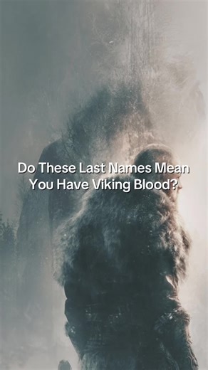Do These Last Names Mean You Have Viking Blood? Your last name might not just be a name… it could be a Viking legacy that survived a thousand years. Viking, Vikings, Viking Age, Viking History, Viking Legends, Norse, Scandinavia, Anderson, Larson, Erikson, Viking ancestry #viking #vikingsoftiktok #vikings #lastname #ancestry