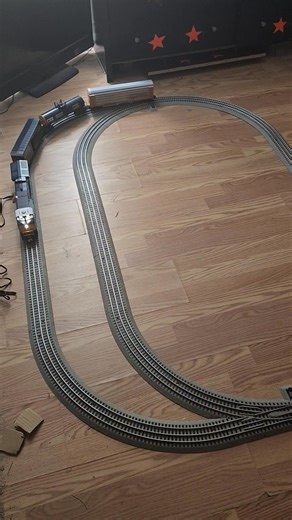 53 reactions · 8 comments | Here's the new @CSX train set Miss Lisa and Miss Sandy gave me. I got some extra tracks for it and set it up last night! It goes different speeds and makes train horn noises! | Zach's World | Facebook