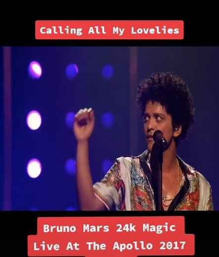 Bruno Mars: Calling All My Lovelies Live Performance
