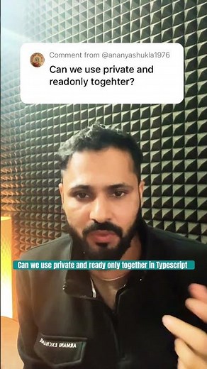 Typescript interview question in Hindi # can we use read only and private together in typescript