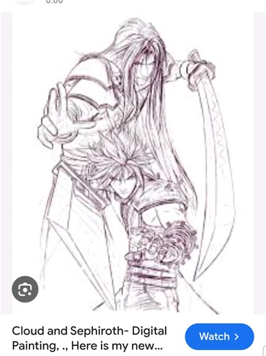 🖼️ Art style analysis: sephiroth (a work on) soon