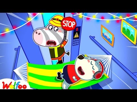 Stuck in the elevator || Wolfoo Cartoon Video || Baby Cartoon Videos || 2D Animated Cartoon Video