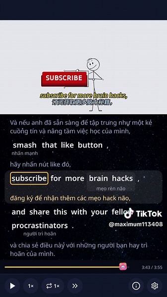 Vừa ngồi vào bàn học đã cầm điện thoại? 📵 5 bước học tập trung bằng tiếng Anh: tạo