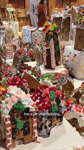Giant gingerbread village comes alive in New York | REUTERS
