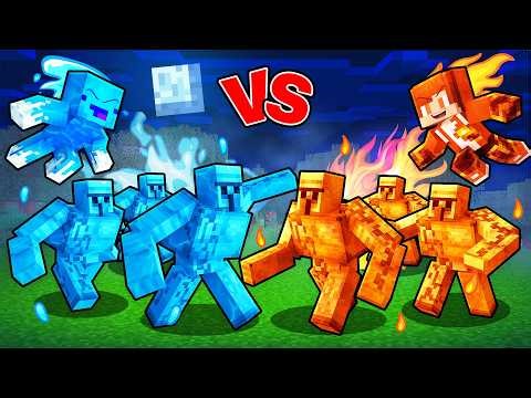JJ and Mikey: ELEMENTAL KINGS BATTLE in Minecraft!