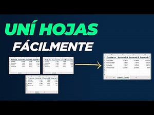 Cómo consolidar datos de varias hojas (o archivos) en Excel [Fácil]