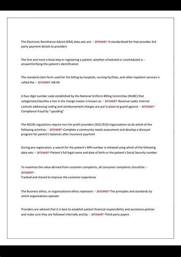 HFMA CRCR Exam Study Guide & Practice Questions 2026 Edition