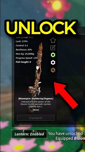 How to Unlock Slumbering Elegance Rod in Fisch! 🌸