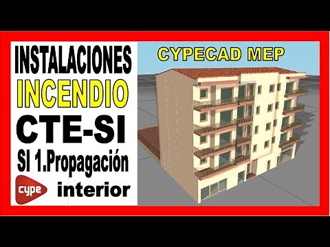 CYPE MEP incendio.CYPECAD MEP incendio.Tutorial Clase 21.Instalaciones del edificio.Curso completo.