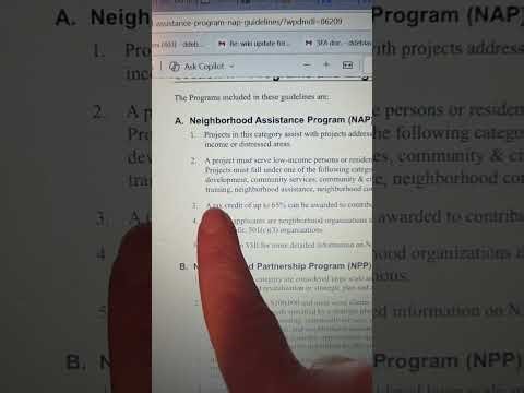 PA Neighborhood Assistance Program