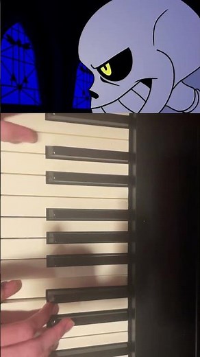 Stronger than you chara’s response on piano! (Both hands this time!) #undertale #animation #piano