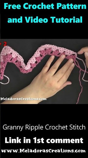 Granny Ripple Crochet Stitch #crochetgrannystitch #grannyrippleafghan #crochetripple