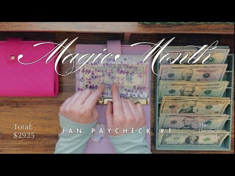 Cash Stuffing $2,930 | Magic Month Paycheck + Christmas Money