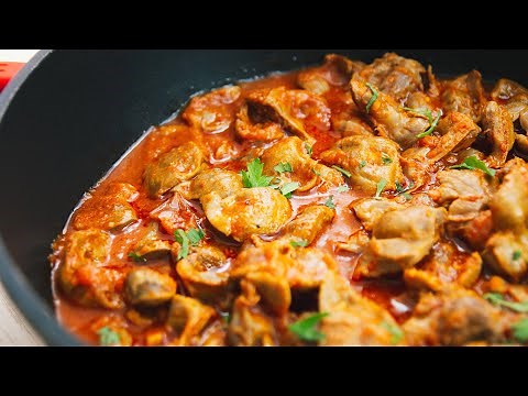 Como hacer MOLLEJAS de POLLO en SALSA. Receta económica y fácil