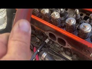 Mercruiser 5.0 5.7 stuck or leaking valve fix with compressed air!! Easy!!