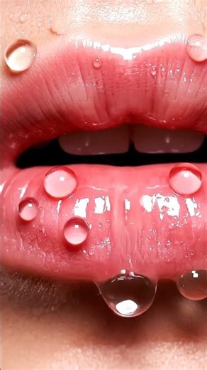 Eating Water Droplets 💧👄 | Ultra Close-Up Liquid ASMR Mouth Sounds 4K