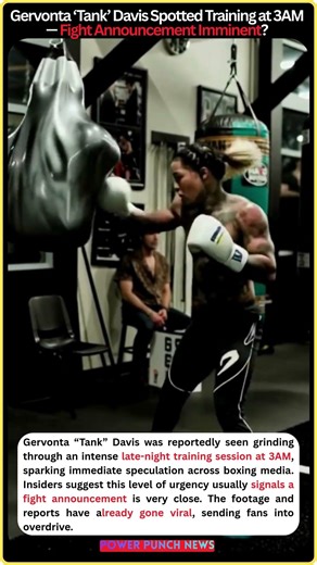 Tank Davis Training at 3AM Sparks Fight Rumors | Big Announcement Coming #boxing #usykjoshua2 #mma