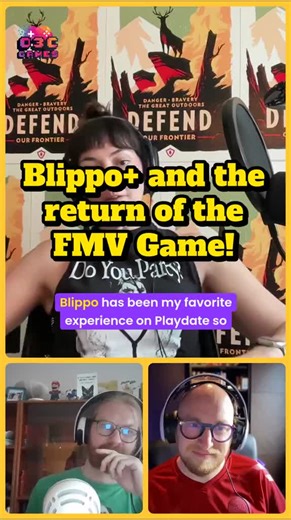 Are you watching Blippo ? You should probably be watching Blippo . Full episode at o3c.games, YouTube, or via your podcast app of choice. #playdate #panic #yellow #crank #christamrgan #metroidvania #pointandclick