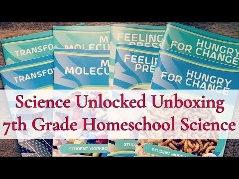SCIENCE UNLOCKED || 7TH GRADE HOMESCHOOL SCIENCE || UNBOXING & FIRST THOUGHTS