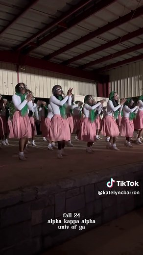 eta xi ‘til i die 🩷💚 #alphakappaalpha #probate #greektiktok #aka1908 #uga