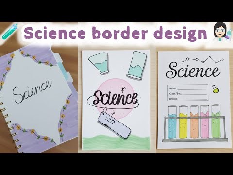 Science Border Design for Project 📘 | Easy & Neat Border design👩🏻‍🔬🧪 #science