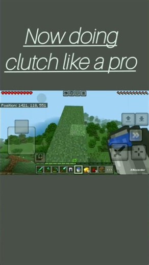 When you noob to become pro in clutch #viral #mineceaftshorts #jump